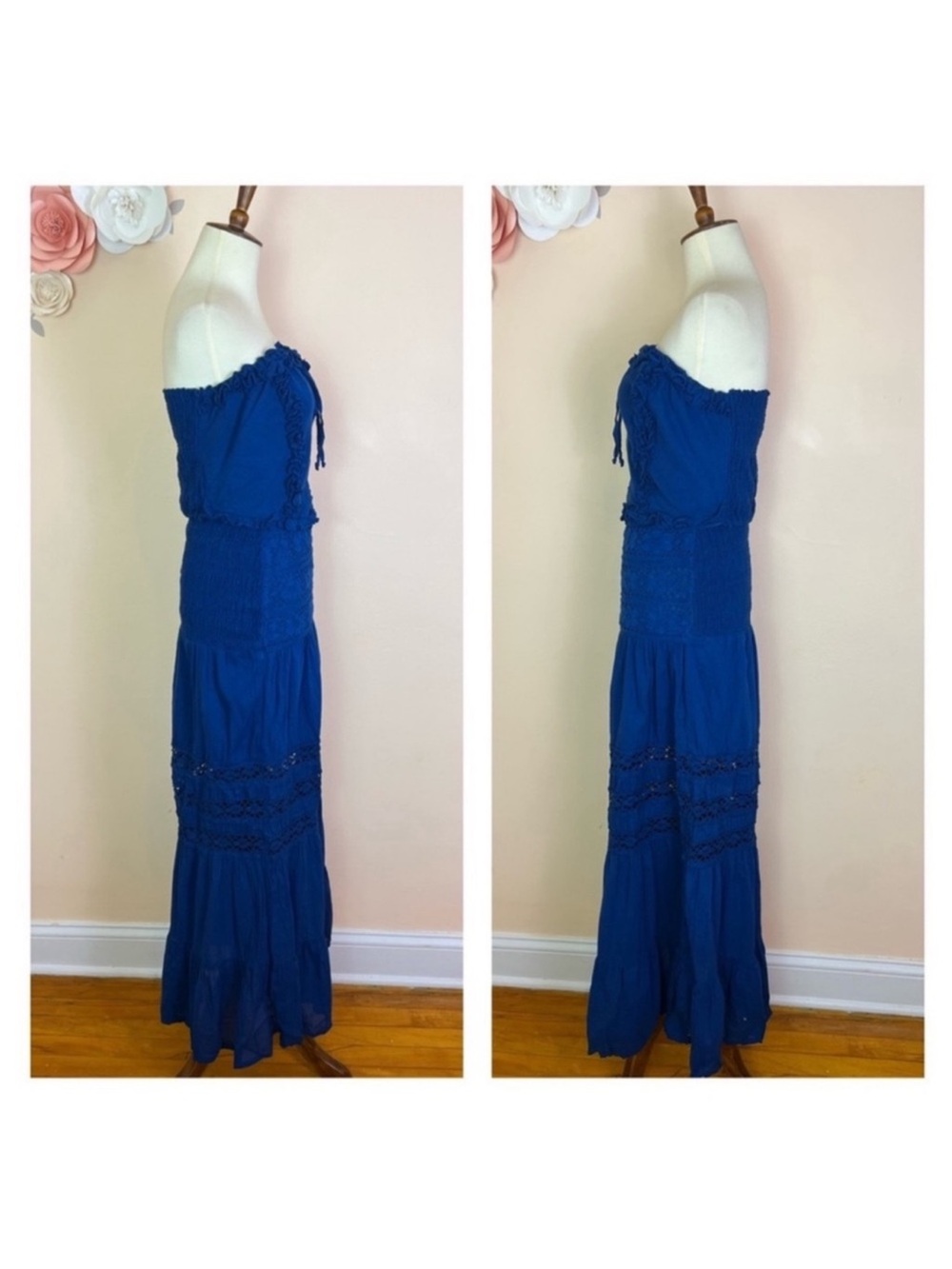 New! JEN’S PIRATE BOOTY Diamond Lake Shirred Lace Top & Skirt Boho Set - Picture 8 of 10